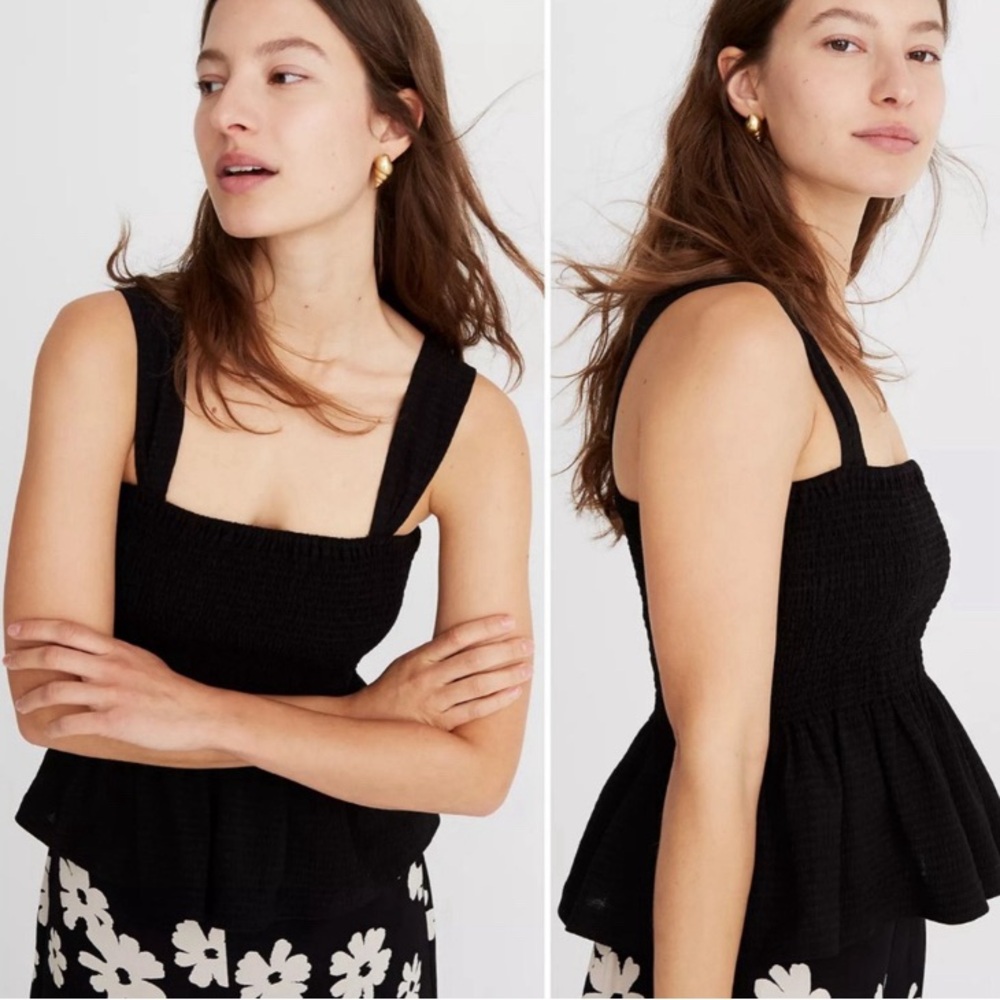 Madewell Texture & Thread black tank top L